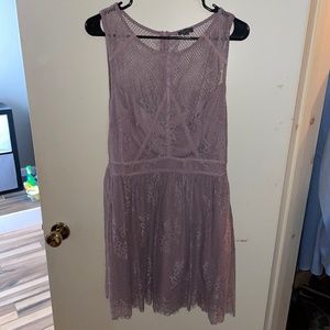Purple lace dress
